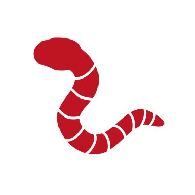 Worm icon. Insect design. Vector graphic