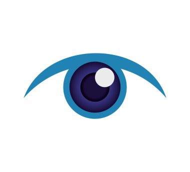 Göz simgesini. Tasarım bak. Vektör grafiği