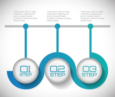 Bilgi grafiği simgesi. Adım tasarımı. Vektör grafiği