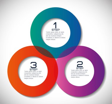 Bilgi grafiği simgesi. Adım tasarımı. Vektör grafiği