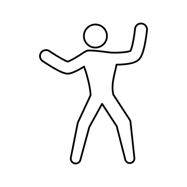 Piktogramm-Symbol. Sportkonzept. Vektorgrafik — Stockvektor
