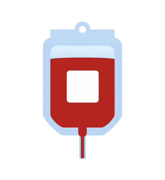 Icono de bolsa de sangre. Atención médica y de salud. Gráfico vectorial — Vector de stock