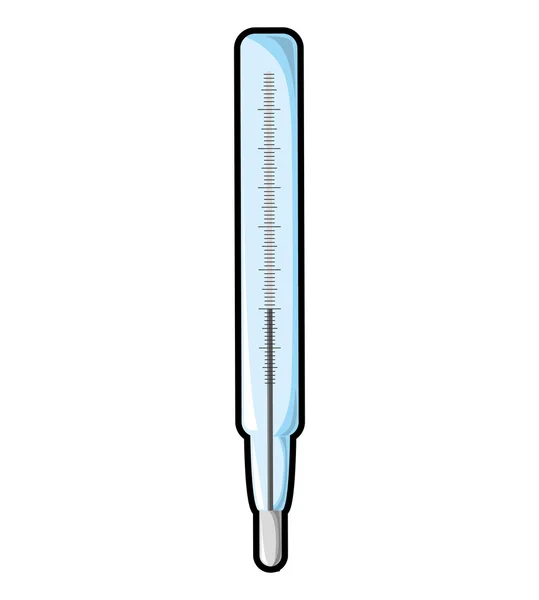 Icono del termómetro. Atención médica y de salud. Gráfico vectorial — Vector de stock