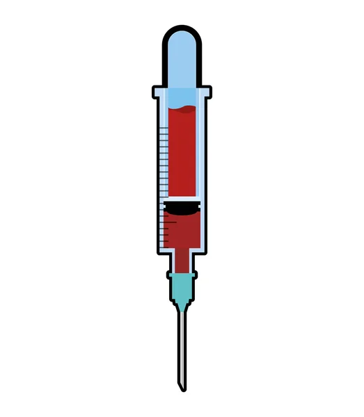 Icona dell'iniezione. Assistenza medica e sanitaria. Grafico vettoriale — Vettoriale Stock