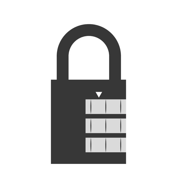 Padlock icon. Security and Protection care. Vector graphic — Stock Vector