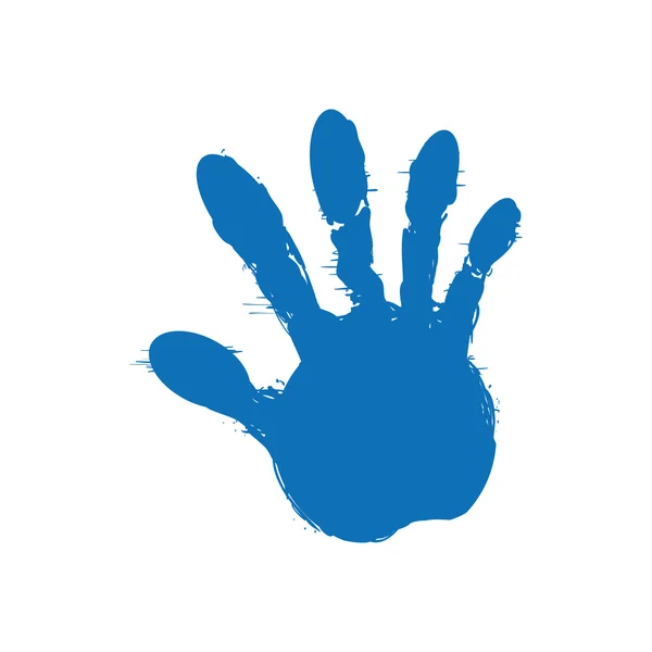 Icono de pintura. Diseño de la mano humana. Gráfico vectorial — Archivo Imágenes Vectoriales