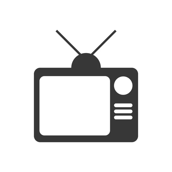 TV-Ikone. Retro-Design. Vektorgrafik — Stockvektor