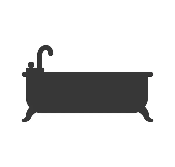 Душова піктограма. Дизайн ванної кімнати. Векторна графіка — стоковий вектор