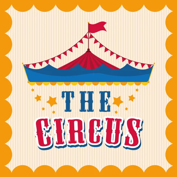 Tent icon. Circus and Carnival design. Vector graphic — Stock Vector