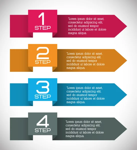 Bilgi grafiği simgesi. Adım tasarımı. Vektör grafiği