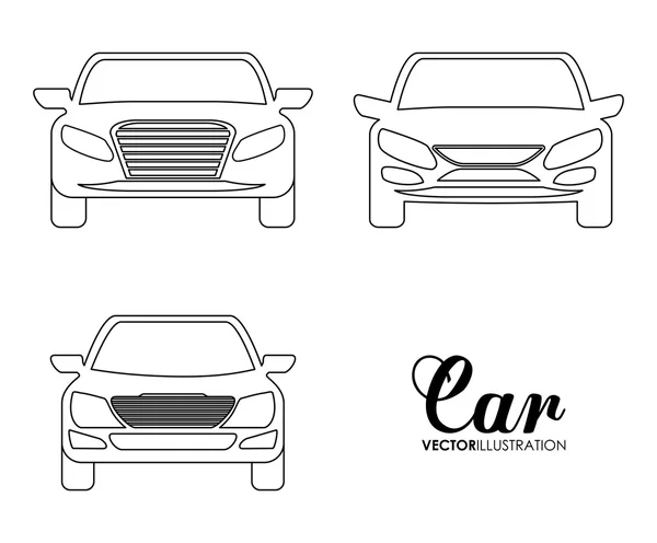 Silhouette prête. Conception de transport. Graphique vectoriel — Image vectorielle