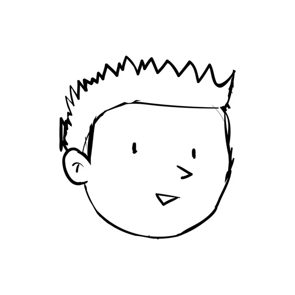 Jongen jongen pictogram. Persoon en cartoon. Vectorafbeelding — Stockvector