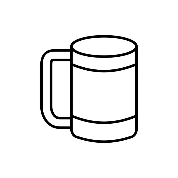 Icono de taza de café. Diseño de bebidas. Gráfico vectorial — Vector de stock