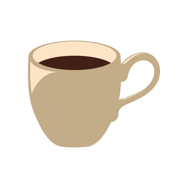 Icono de taza de café. Diseño de bebidas. Gráfico vectorial — Archivo Imágenes Vectoriales