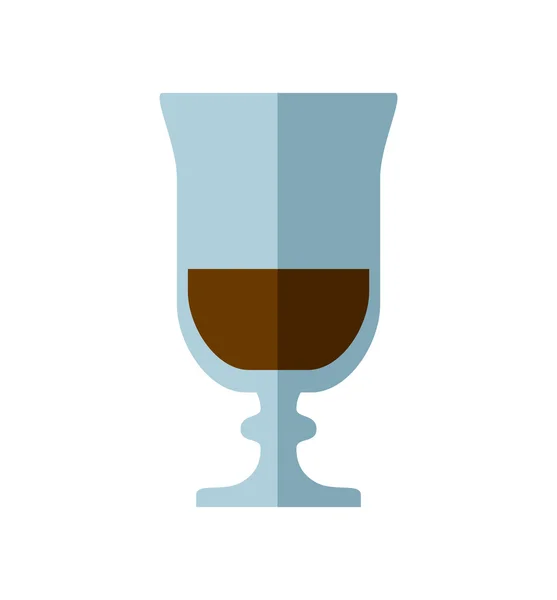 Coffee mug glass icon. Drink design. Vector graphic — Stock Vector