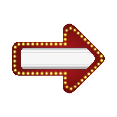 Sivri uçlu ok simgesi. Yön tasarım. Vektör grafiği