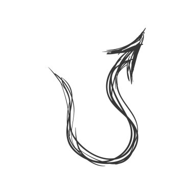 Kroki ok simgesi. Yön tasarım. Vektör grafiği