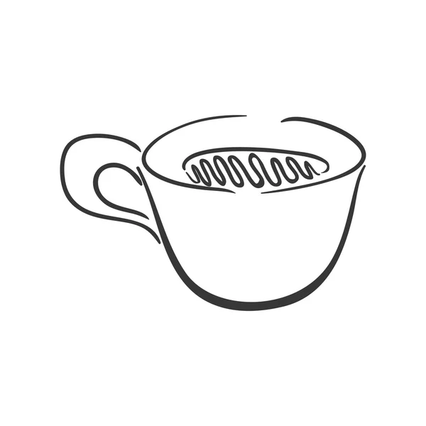 Kávový hrnek ikona. Pijte designu. Vektorové grafiky — Stockový vektor