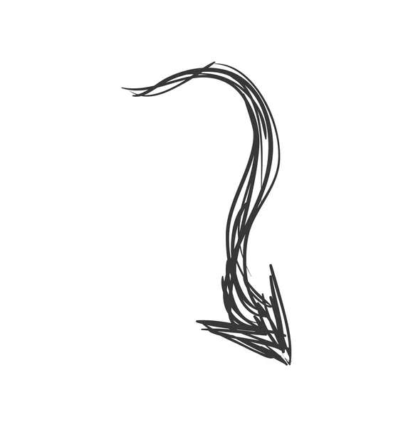 Sketch Arrow icon. Direction design. Vector graphic — Stock Vector