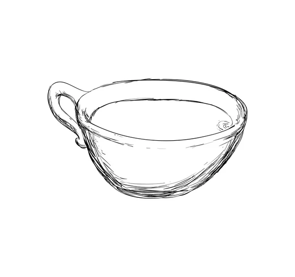 Icône de tasse. Conception de boisson de thé. Graphique vectoriel — Image vectorielle