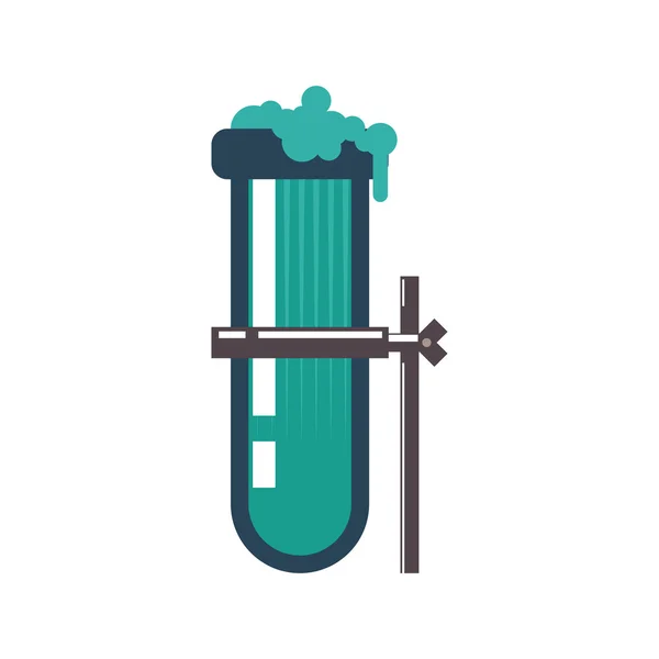 Ícone de tubo. Design de ciência e química. Gráfico vetorial — Vetor de Stock