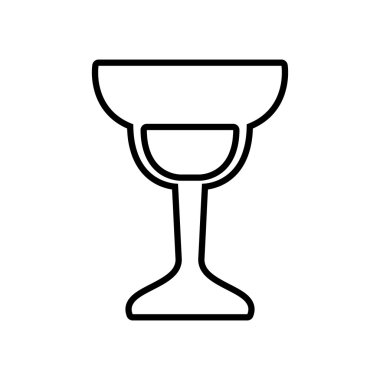 Kokteyl simgesi. Tasarım iç. vektör grafiği