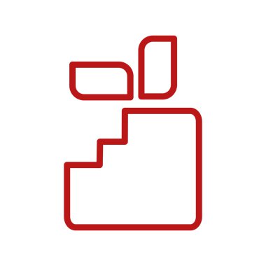 Piksel elma simgesi. Sağlıklı gıda tasarım. Vektör grafiği