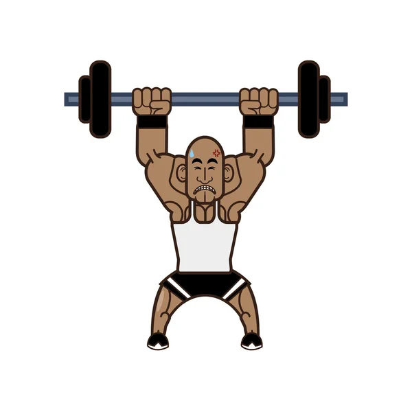 Weight lifting icon. Bodybuilding design. Vector graphic — Stock Vector