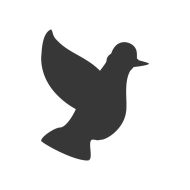 Güvercin simgesi. Kuş ve barış tasarım. Vektör grafiği