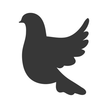 Güvercin simgesi. Kuş ve barış tasarım. Vektör grafiği