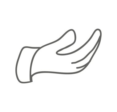 El simgesi. Tasarım yardımcı. Vektör grafiği