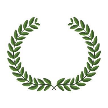 Çelenk simgesi. Rustik tasarım. vektör grafiği