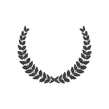 Çelenk simgesi. Rustik tasarım. vektör grafiği