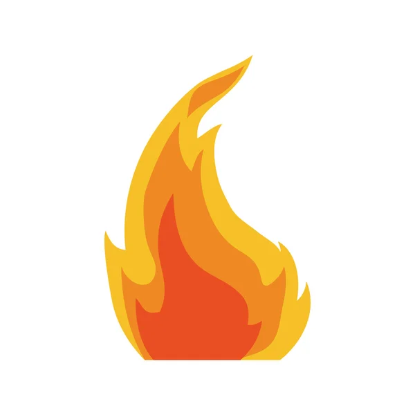 Flammensymbol. Brandschutz. Vektorgrafik — Stockvektor