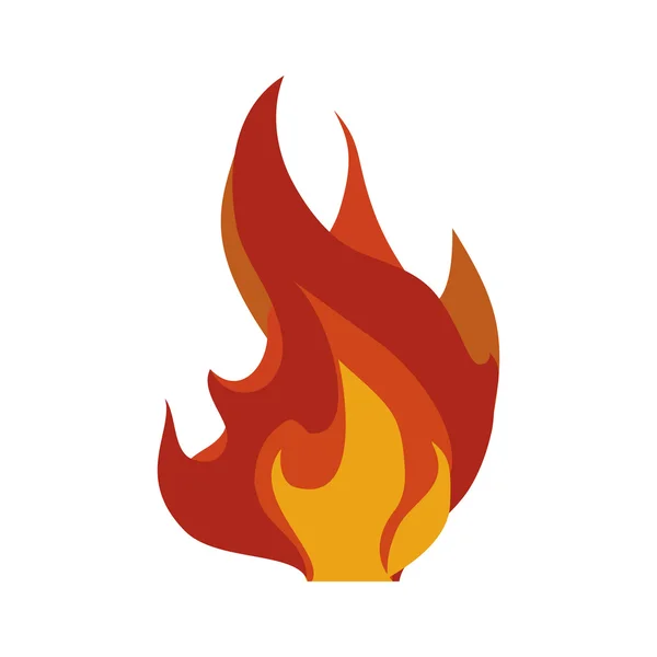 炎のアイコン。火災設計。ベクター グラフィック — ストックベクタ