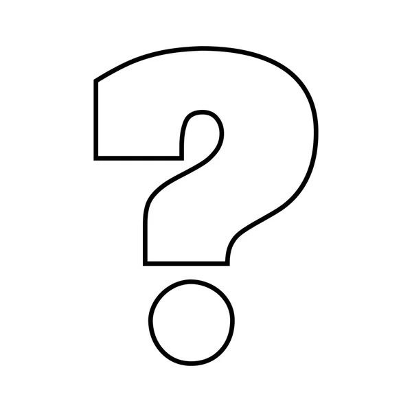 Question mark icon. Doubt design. Vector graphic — Stock Vector