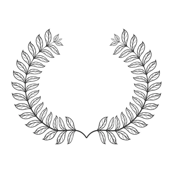 Icona della corona. Design rustico. grafica vettoriale — Vettoriale Stock