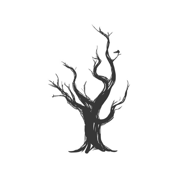 Dry Tree icon. Nature design. Vector graphic