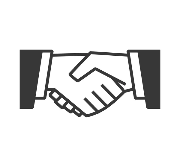 Hand shake icon. Help design. Vector graphic — Stock Vector