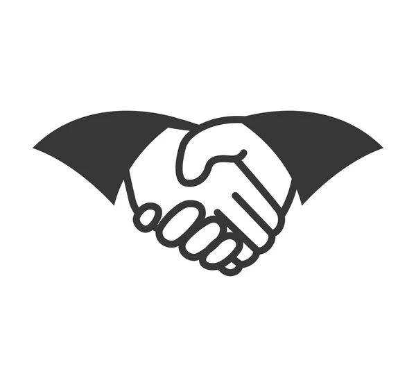 Hand shake icon. Help design. Vector graphic — Stock Vector