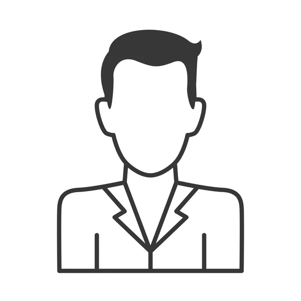 Icona dell'uomo. Design avatar. Grafico vettoriale — Vettoriale Stock