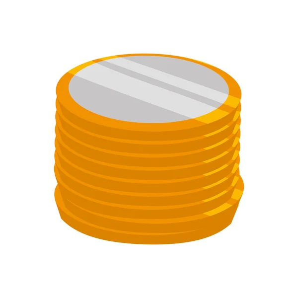 Het pictogram van de munt. geld ontwerp. vectorafbeelding — Stockvector