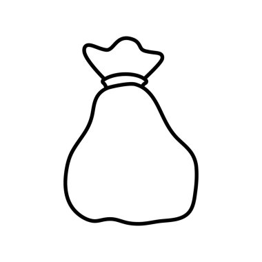 para çantası simgesi. para tasarım. vektör grafiği