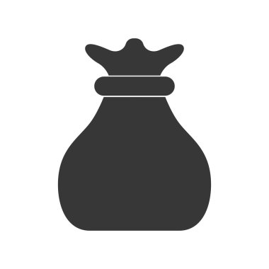 para çantası simgesi. para tasarım. vektör grafiği