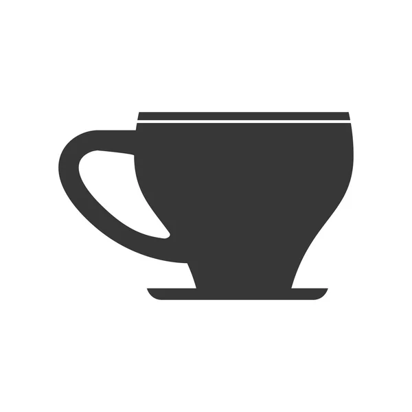 Icono de taza de café. Diseño de bebidas. Gráfico vectorial — Vector de stock