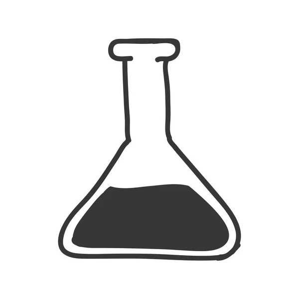 Ícone de frasco. Design de ciência e química. Gráfico vetorial —  Vetores de Stock