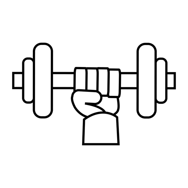 Weight lifting pictogram. Bodybuilding ontwerp. Vectorafbeelding — Stockvector