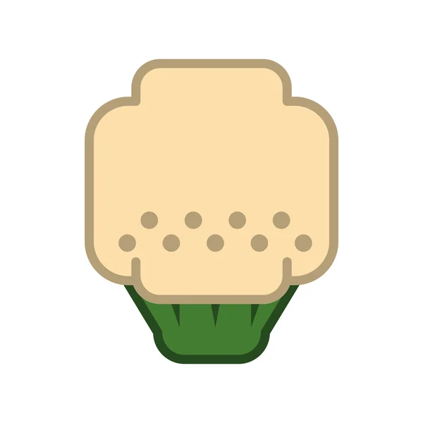 Pixel broccoli icoon. Gezond voedsel ontwerp. Vectorafbeelding — Stockvector