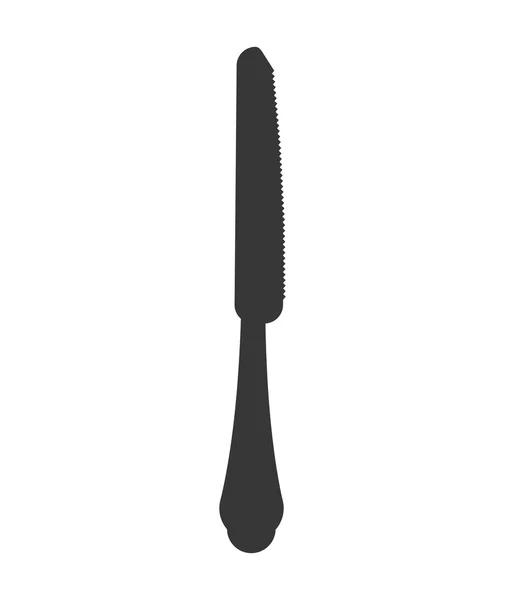 Icono del cuchillo. Diseño de cubertería. gráfico vectorial — Archivo Imágenes Vectoriales