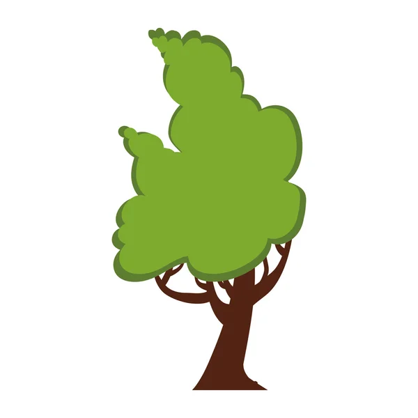 Icono del árbol verde. Diseño de la naturaleza. Gráfico vectorial — Vector de stock